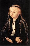 CRANACH, Lucas the Elder, Portrait of a Young Girl khk